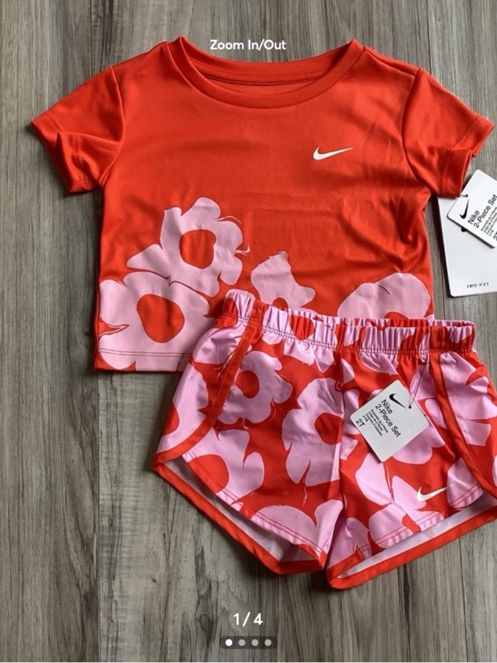 Nike shorts Set toddler girl size 2T(NWT) ~PRICE IS FIRM, NO OFFERS~